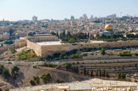 Temple mount in Jerusalem Stock Photos
