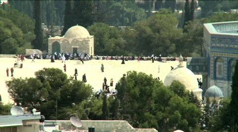 Temple Mount pan 2 Video stock 605525