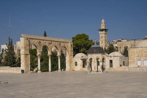 On the Temple Mount. Stock Photos