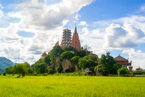 Temple on the mountain Stock Photos