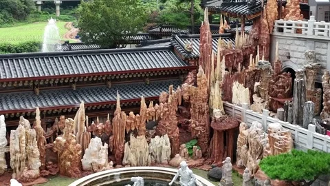  temple in the mountain, temple in the forest Video stock 306033939