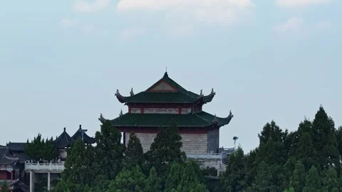 A temple on the mountaintop Stock Footage 325298740