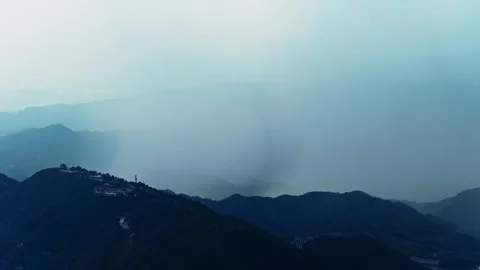 A temple on the mountaintop Stock Footage 325300224