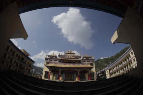 Temple in Nepal, Time Lapse Video stock 51492240