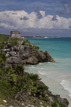 Temple by the ocean Stock-Fotos