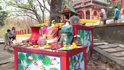 Temple Offerings and Devotion Ritual Video stock 283806465