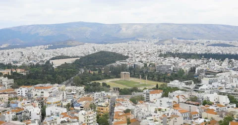 Temple of Olympian Zeus Stock Footage 91789822