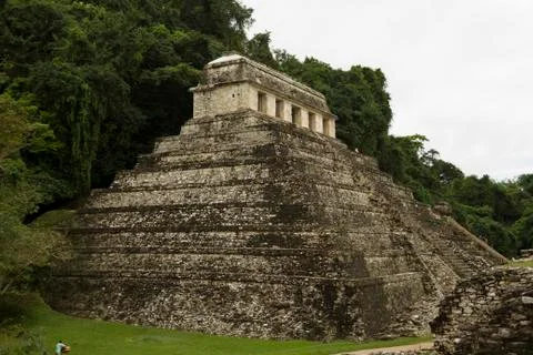 Temple at Palenque Stock Photos