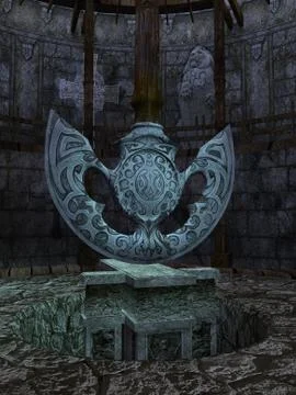 Temple with pendulum イラスト素材