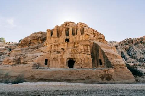 Temple in Petra Stock Photos