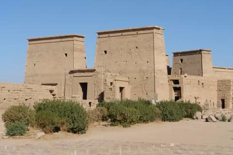 Temple of philae in egypt Stock Photos