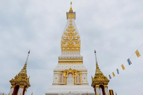 Temple of Phra That Phanom  one of the most important Theravada Buddhist stru Stock Photos