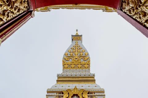 Temple of Phra That Phanom  one of the most important Theravada Buddhist stru Stock Photos