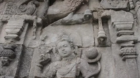 Temple plaosan artifacts 動画素材 242471888