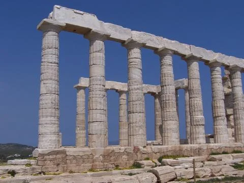 Temple of Poseidan 스톡 사진
