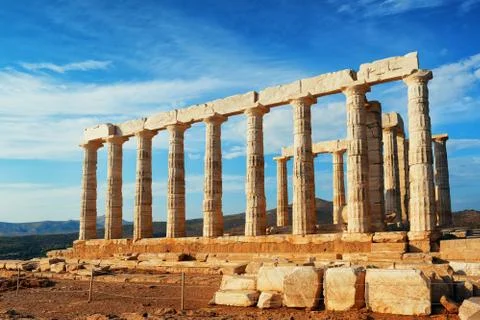 Temple of Poseidon Foto stock