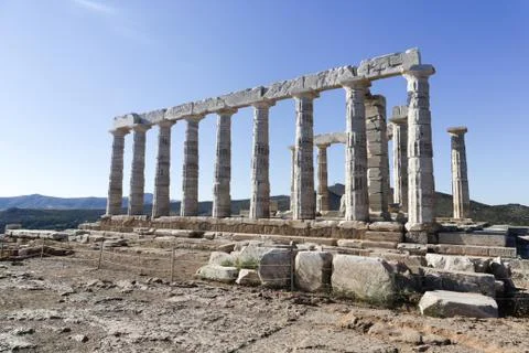 Temple of Poseidon Stock-Fotos