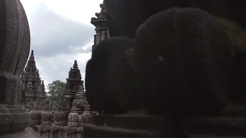 Temple of Prambanan. Relief Stock Footage 71623637