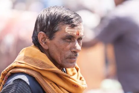 Temple Priest Foto stock