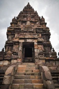 Temple prombanan complex in yogjakarta in java Stock Photos