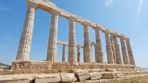 Temple of pseidon 2 1080p Stockbeeldmateriaal 125956842