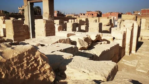 Temple Of Ramses Ii In Abydos, Egypt. Ho 