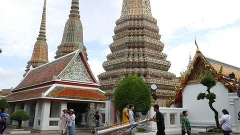 Temple of Reclining Buddha Stock Footage 114566851