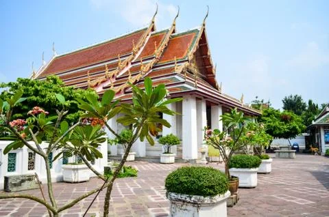 Temple of the Reclining Buddha Stock Photos
