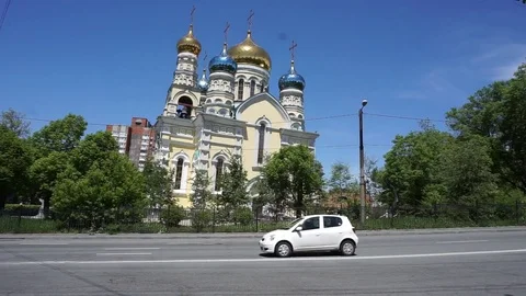 Temple road Vídeo Stock 77119830