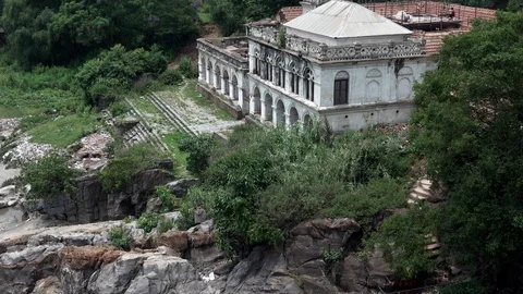 Temple on a Rock Stock Footage 108974573