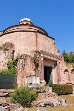 Temple of Romulus Stock Photos