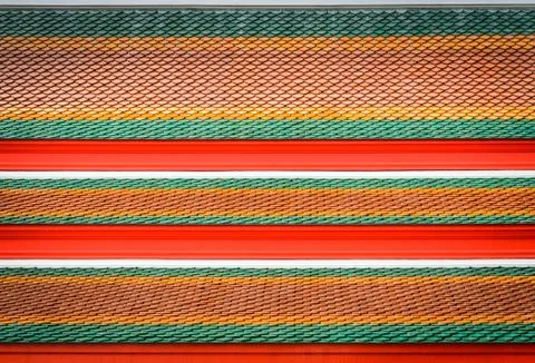 Temple roof background Stock Photos