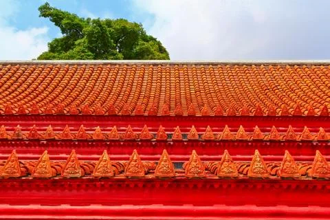 Temple roof Stock Photos