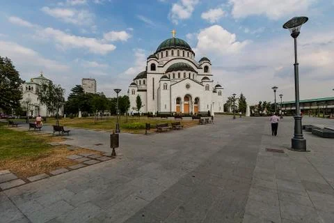 Temple of Saint Sava Stock Photos