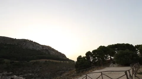 Temple in Segesta 180 degrees Stock Footage 68758156