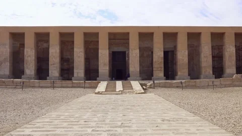 Temple of the Seti I, Abydos, ancient Egypt Stock Footage 200930453