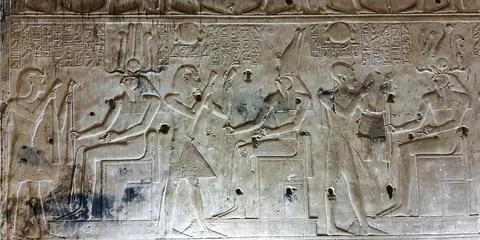 Temple of Seti I at Abydos Foto stock