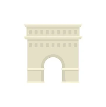 Temple sightseeing icon flat isolated vector 스톡 일러스트