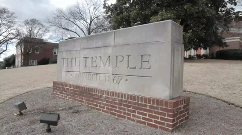 The Temple Sign Atlanta Video stock 36653065