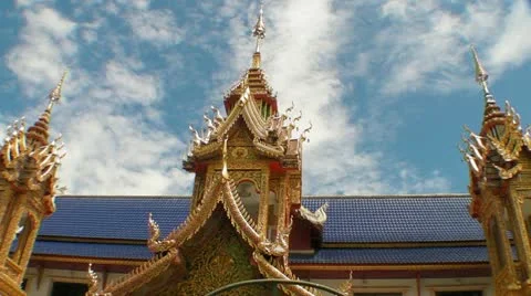 Temple Skies Video stock 11323372