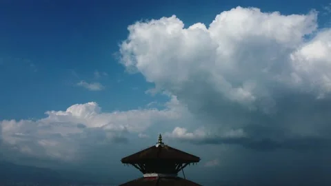 Temple to sky ending  Stockbeeldmateriaal 224047835