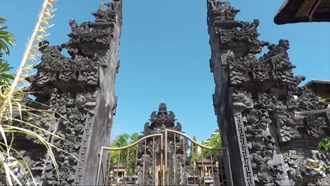 Temple Split Gate, Kuta, Bali, Indonesia Stock Footage 304821138