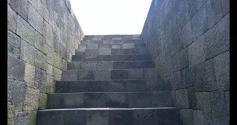 Temple steps Stock Footage 285595153