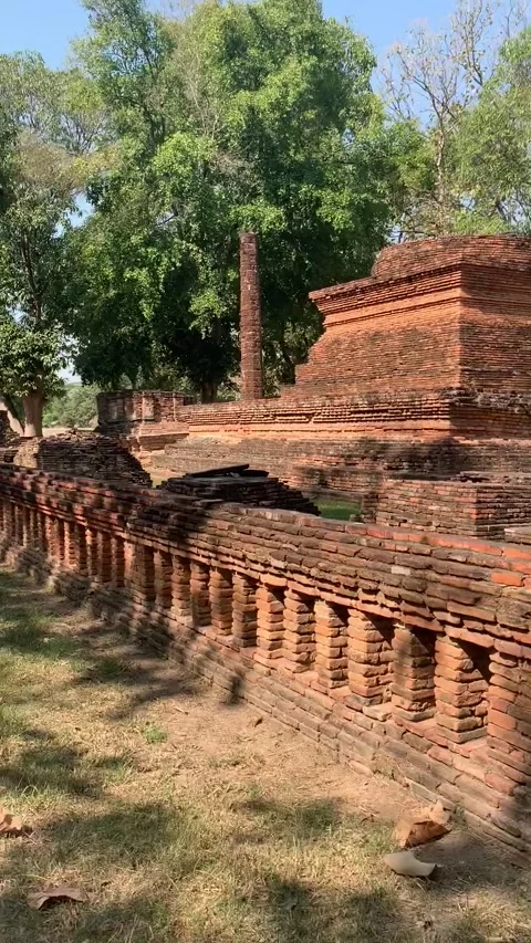 Temple in Sukhothai Historical Park Stock Footage 344951821