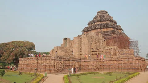 Temple of the Sun, the view on the cart, the general plan Video stock 22605616