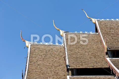 Temple on a sunny day Stock Photos