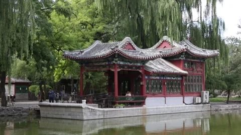 Temple of the Sun/Ritan Park Stock Footage 203083060