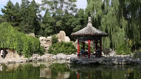 Temple of the Sun/Ritan Park Stock Footage 203083843