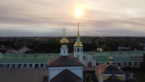 Temple at sunset Stock Footage 218377928