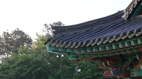 Temple surrounded by trees and forests	 Video stock 303402083